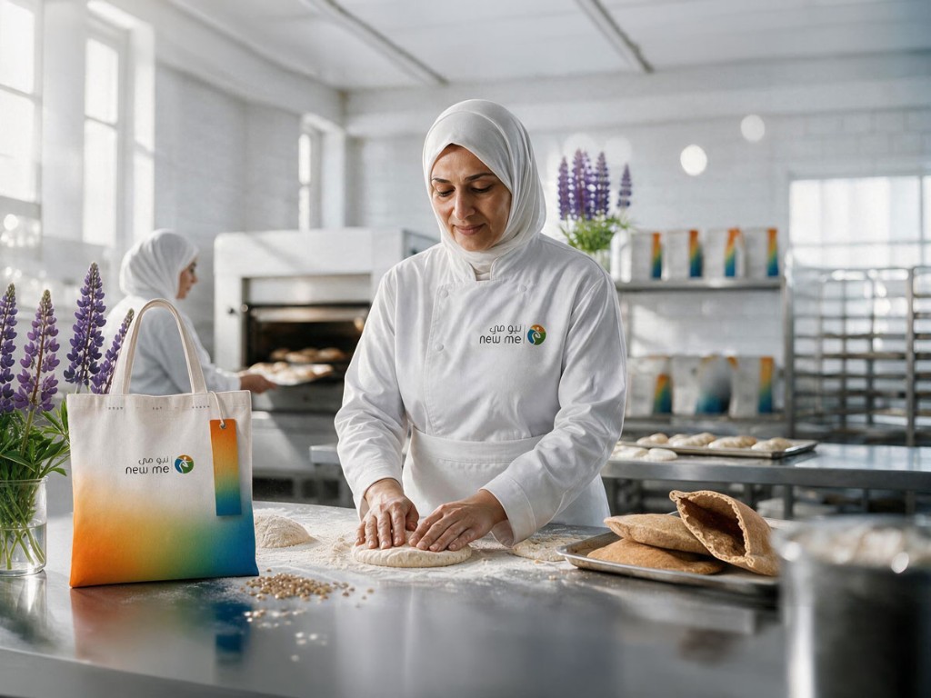 المؤسِّسة وفريق نيومي في المخبز