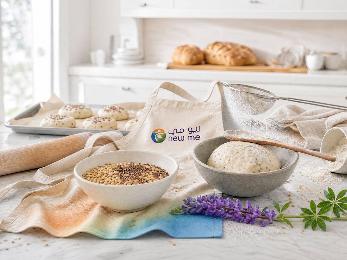 بذور الترمس والكتان ومريلة نيومي