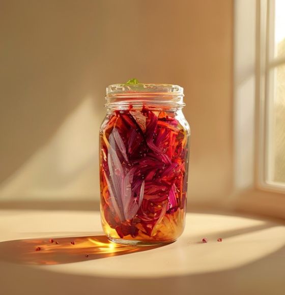 Pickled red cabbage
